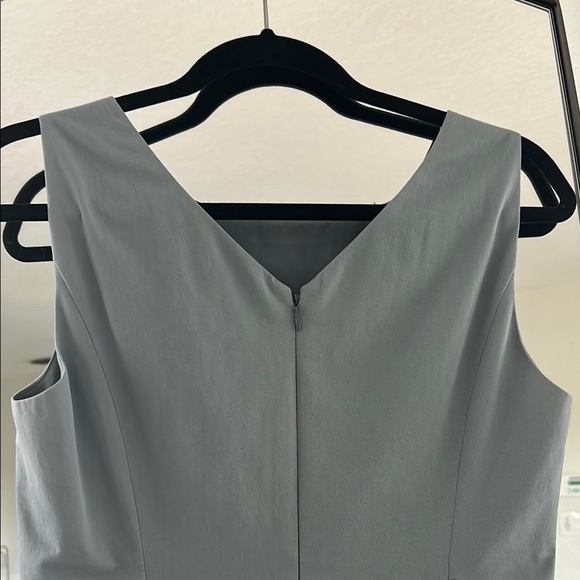 Theory Ice Blue Sleeveless Sheath Mini Dress - Picture 7 of 9